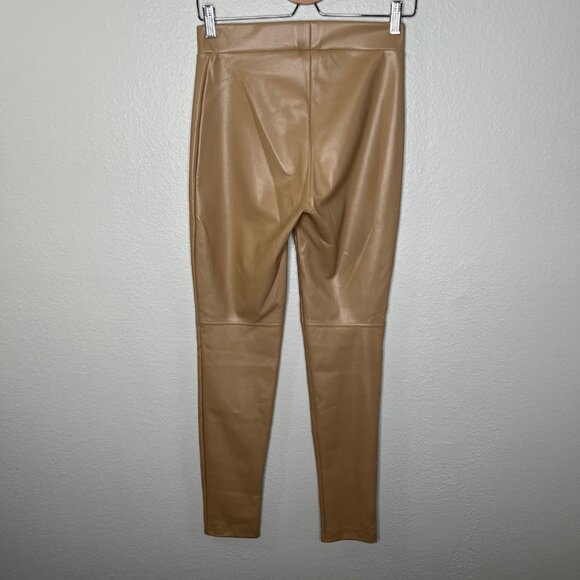 Wolford Womens Camel Brown Faux Leather Leggings EU 38 UK 10 USA 8 - Picture 2 of 11